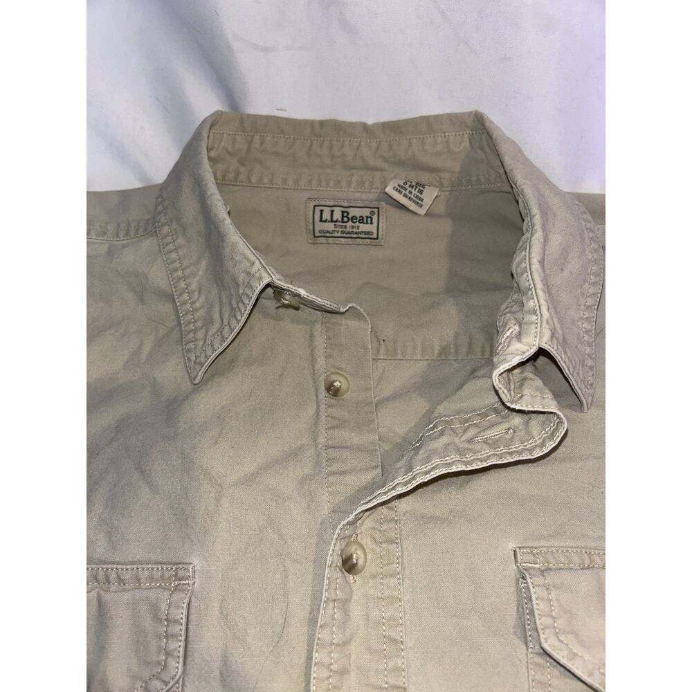 LL Bean Wrinkle Resistant  Button Down Shirt Men's XL Reg Work Shirt - Picture 2 of 2